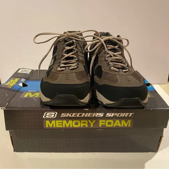 Sketchers Sport Shoes Men’s 14 Black Gray Memory Foam Sneaker 51241EW New SKECHERS Memory Foam Sneakers for Men for Sale - Shop Men main image 2